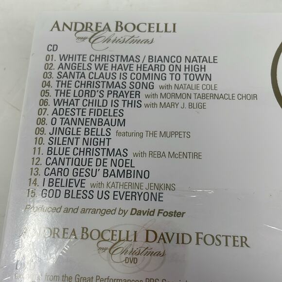 NIP Andrea Bocelli Christmas CD/DVD set - Picture 2 of 4